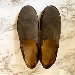 Vince Suede Brown Slip Ons